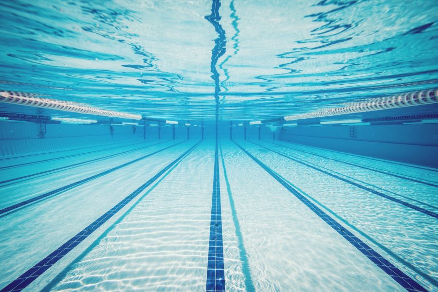 swimming pool under water ...